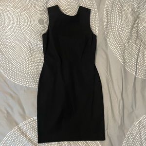 Black fitted dress